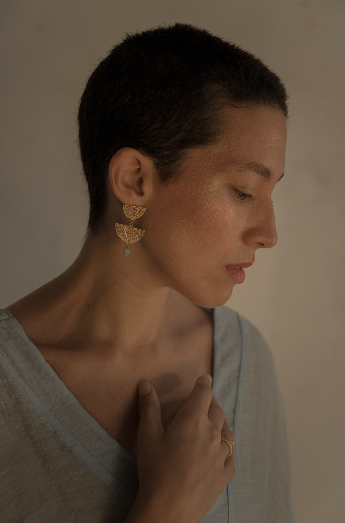 ARETES CLEOPATRA CON SODALITA