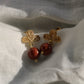 ARETES TRÉBOL CON VENTURINA