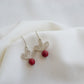 ARETES ABANICO CON CORALINA